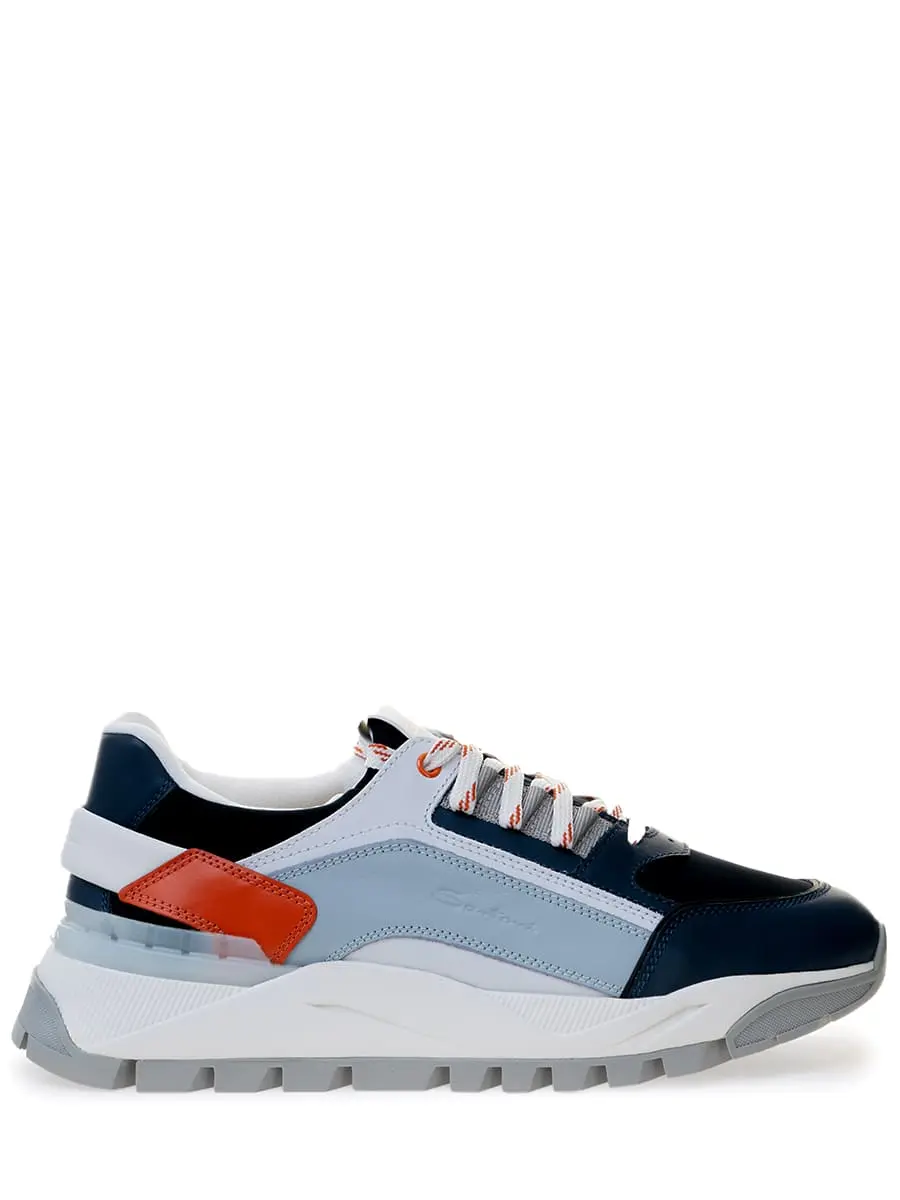 Кроссовки кожаные