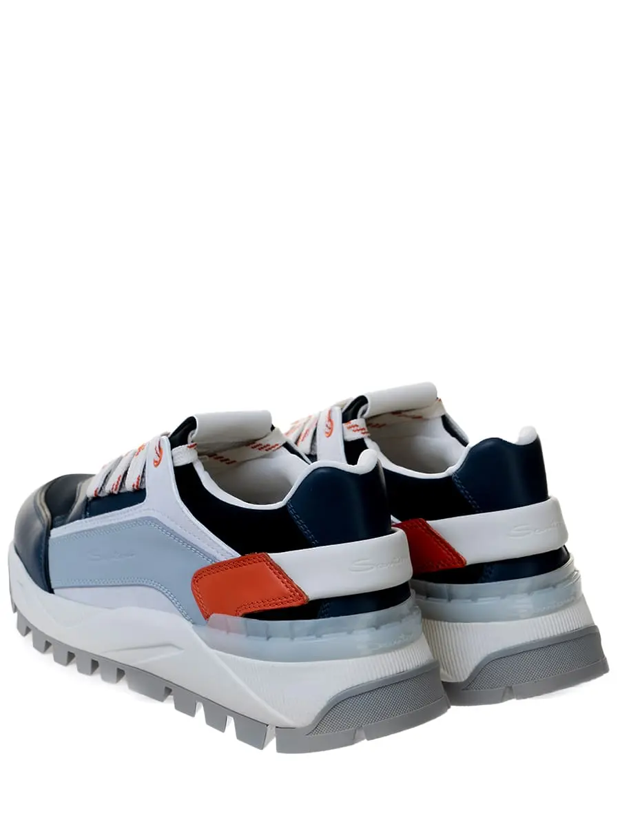 Кроссовки кожаные