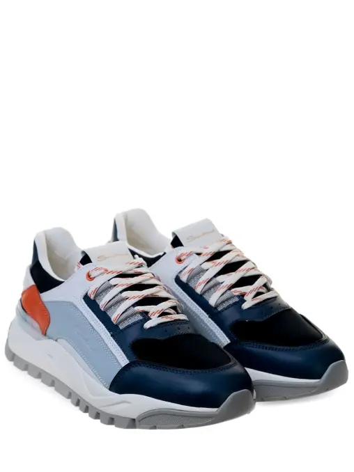 Кроссовки кожаные SANTONI