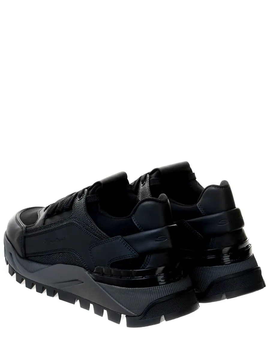 Кроссовки кожаные