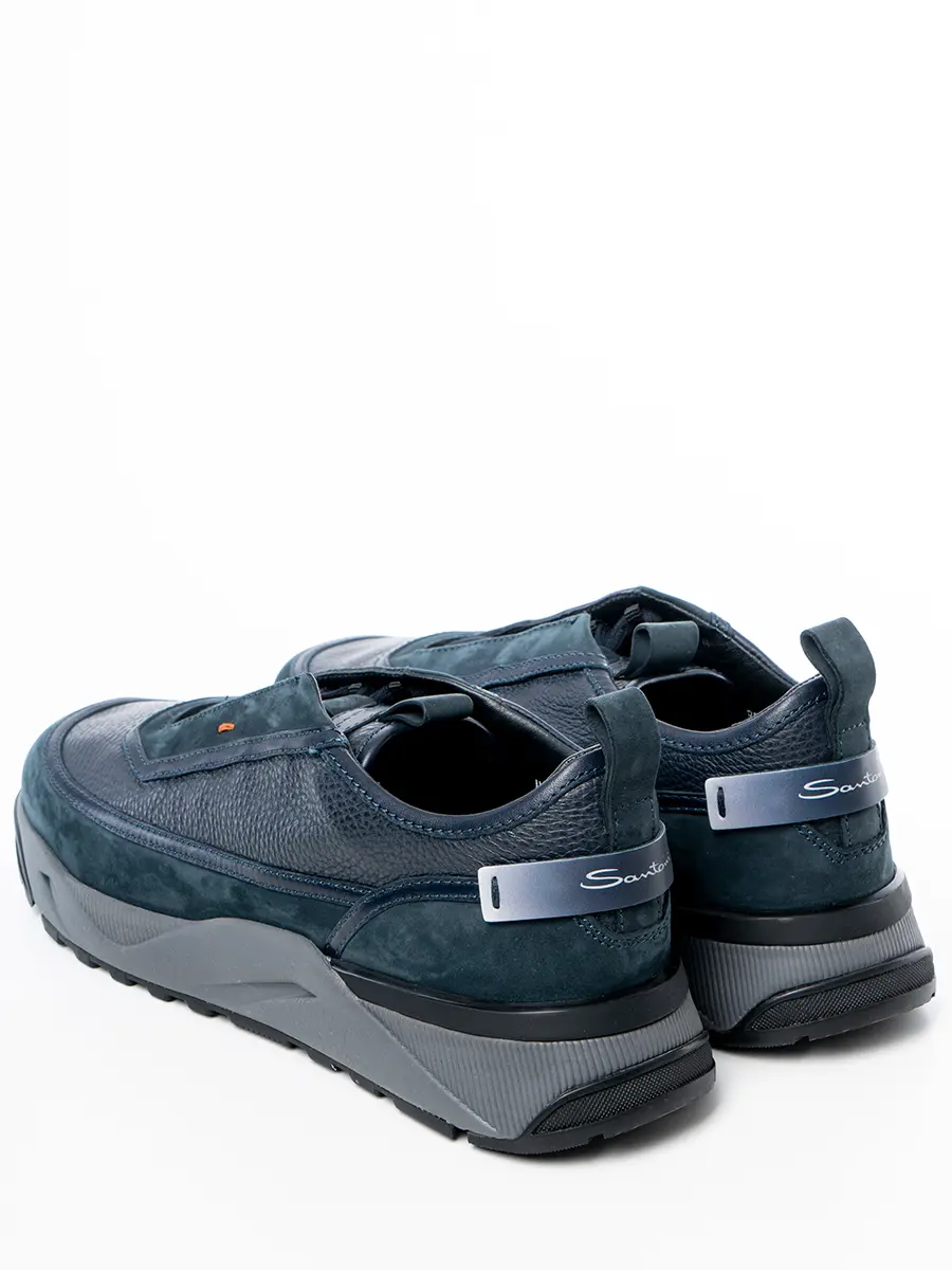 Кроссовки кожаные