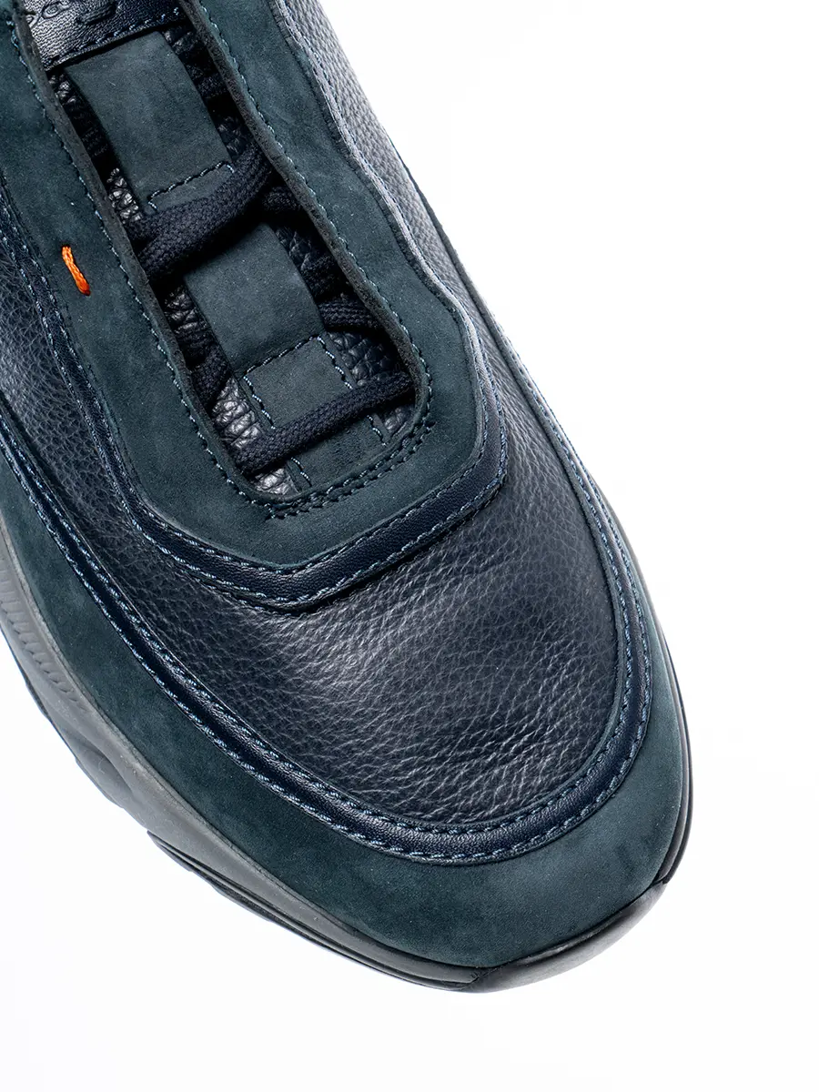 Кроссовки кожаные