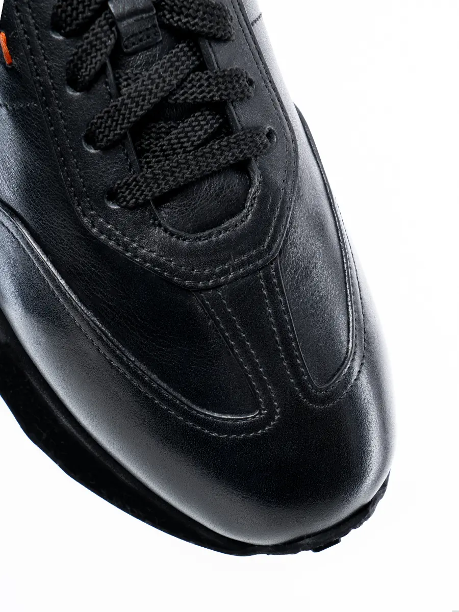 Кроссовки кожаные на меху