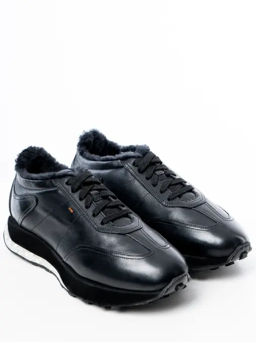 Кроссовки кожаные на меху SANTONI