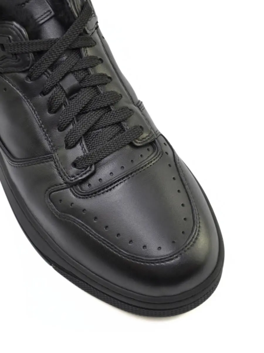 Кеды кожаные на меху