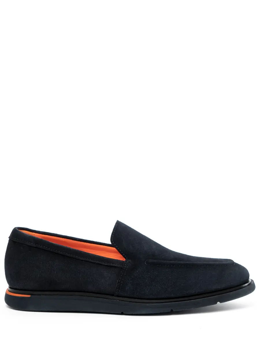 Лоферы замшевые