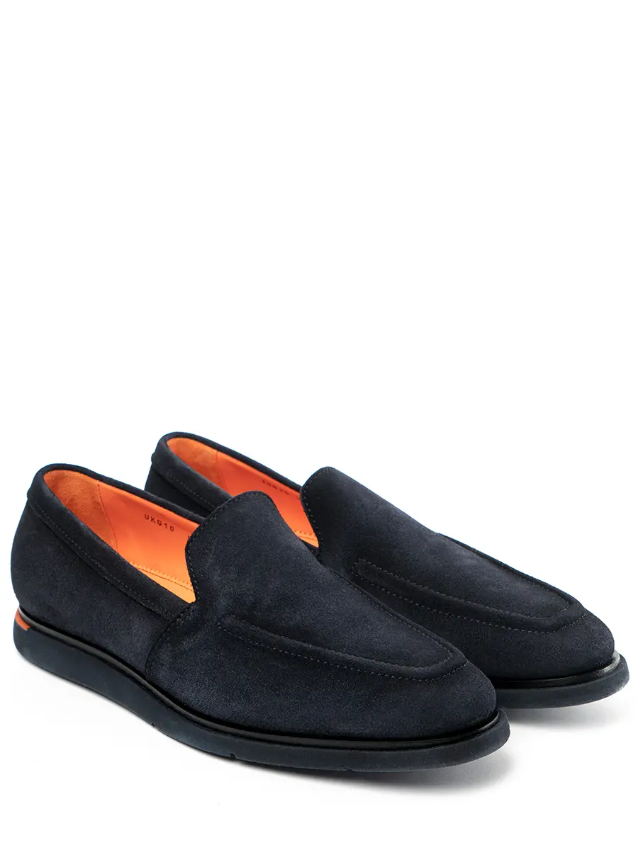 Лоферы замшевые