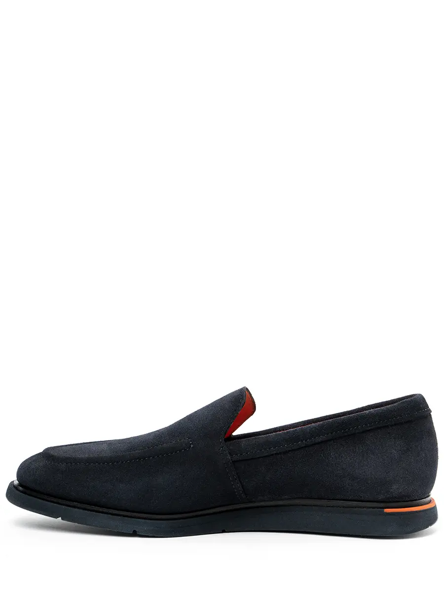 Лоферы замшевые