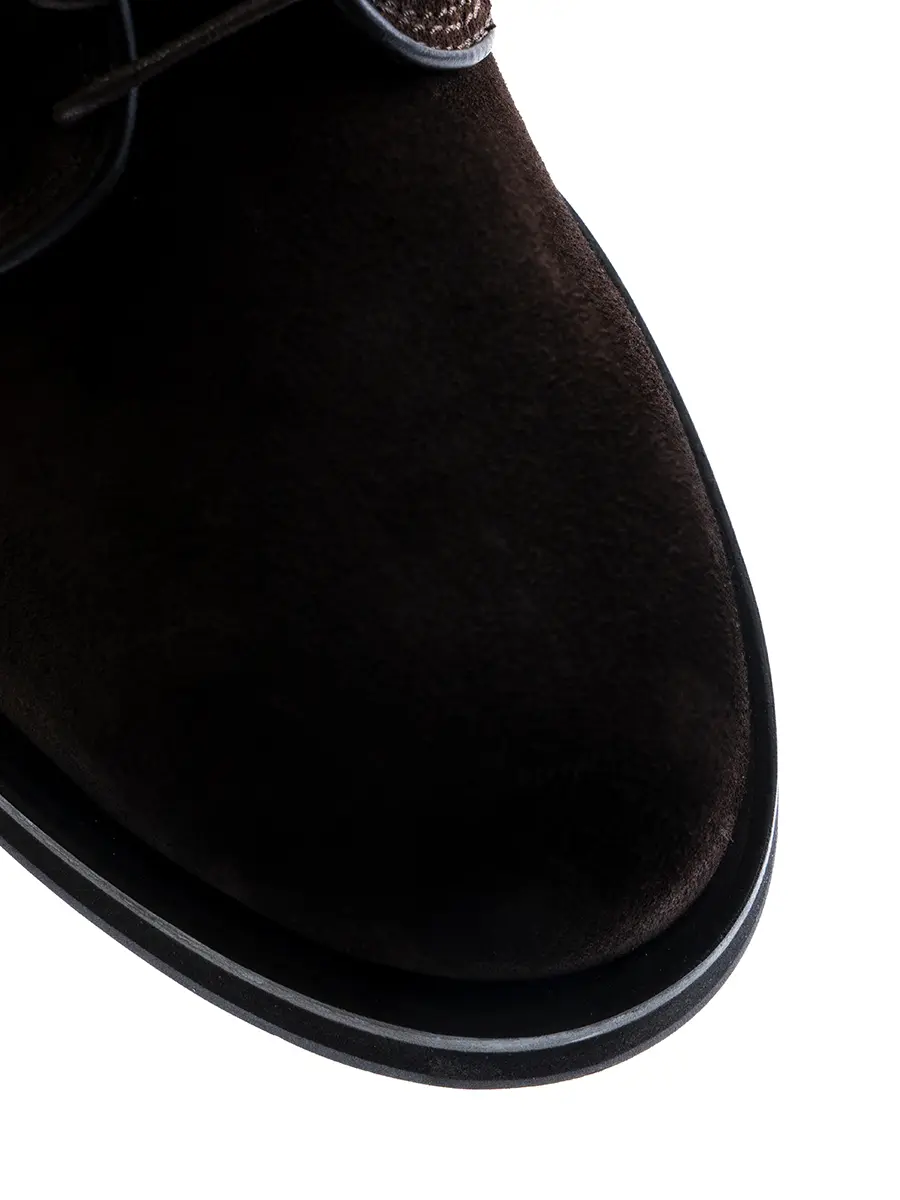 Полуботинки замшевые