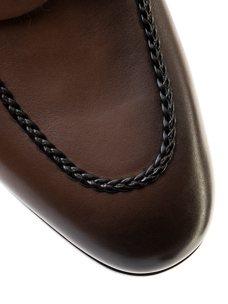 Лоферы кожаные