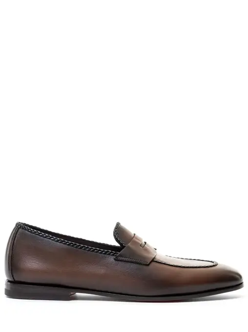 Лоферы кожаные SANTONI