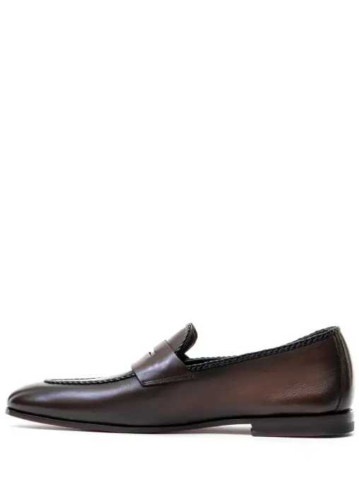 Лоферы кожаные SANTONI
