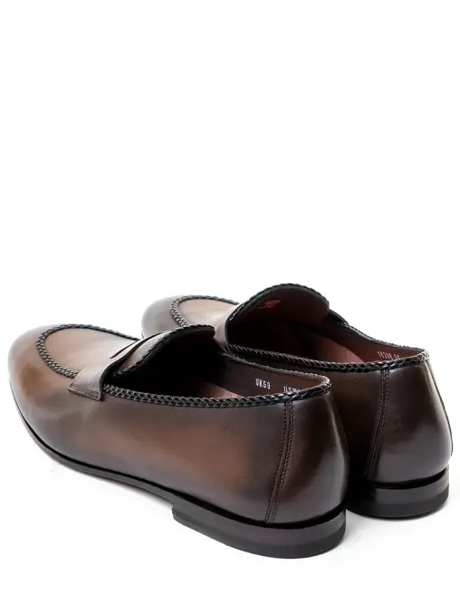 Лоферы кожаные SANTONI