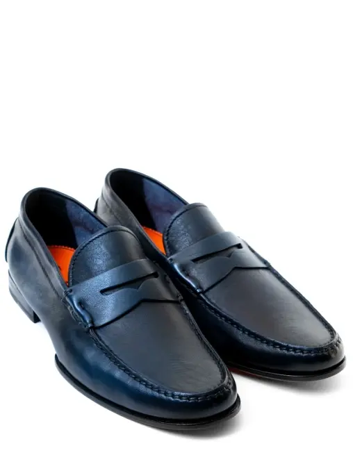 Лоферы кожаные SANTONI