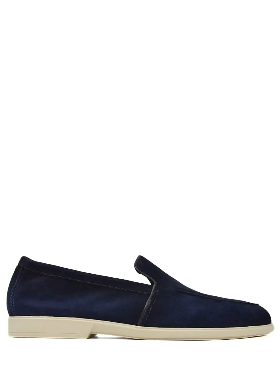 Лоферы замшевые