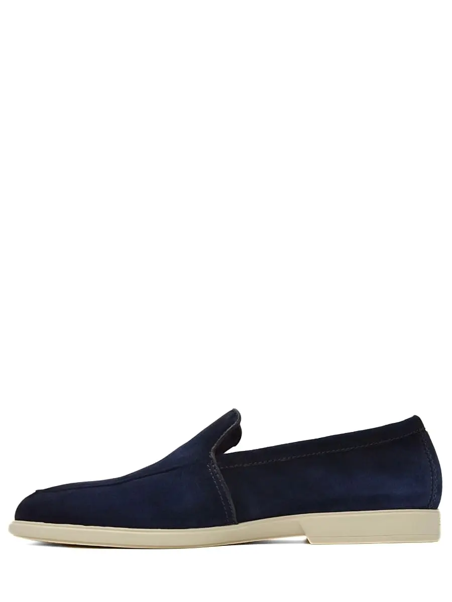 Лоферы замшевые