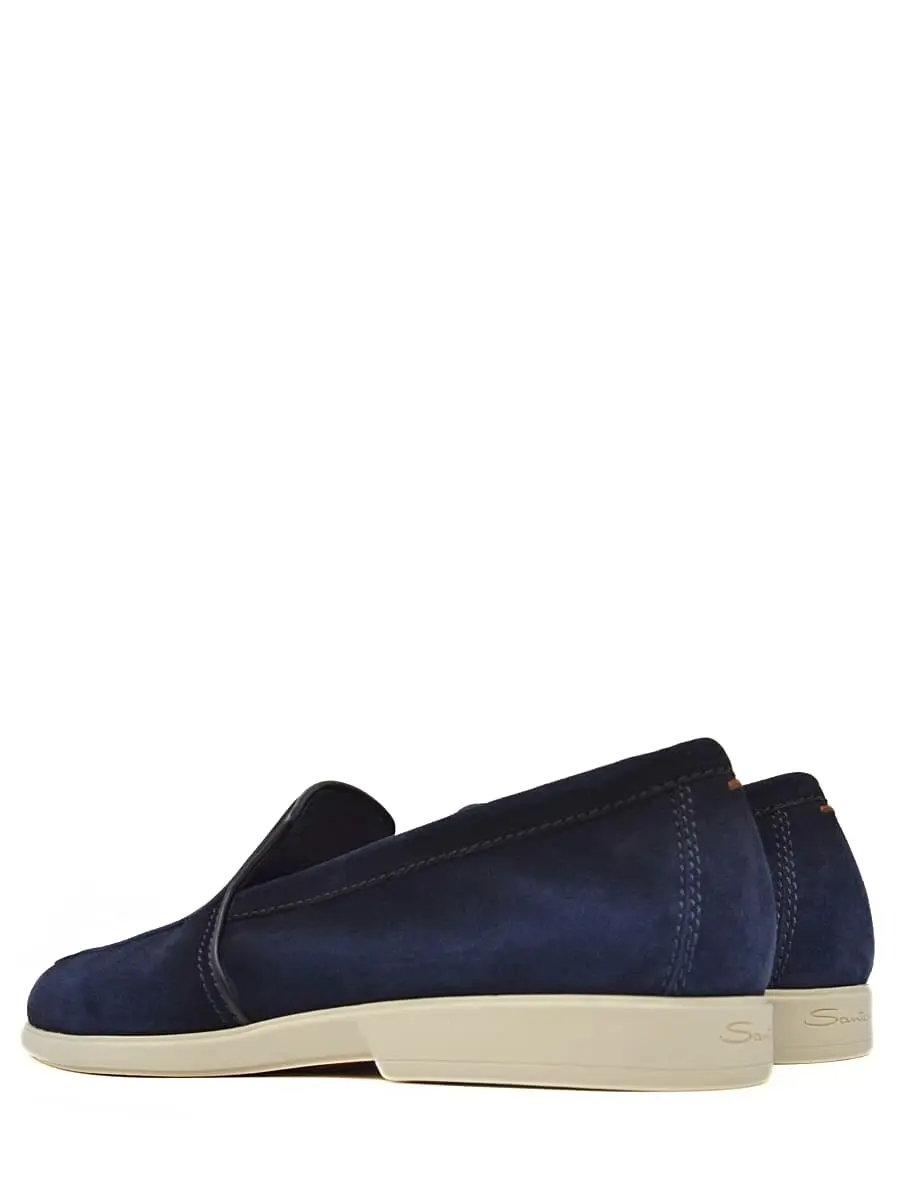 Лоферы замшевые