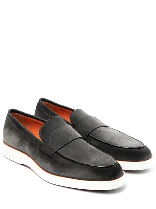 Лоферы замшевые SANTONI