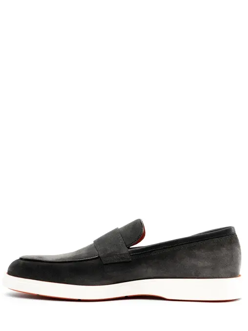 Лоферы замшевые SANTONI