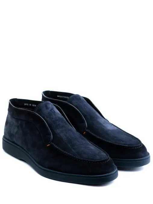 Полуботинки замшевые на меху SANTONI