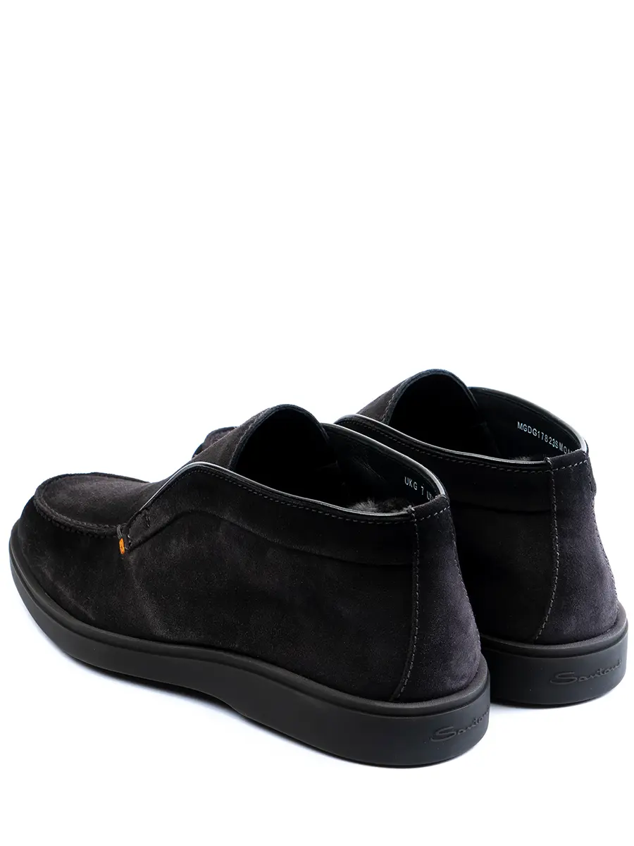 Полуботинки замшевые на меху