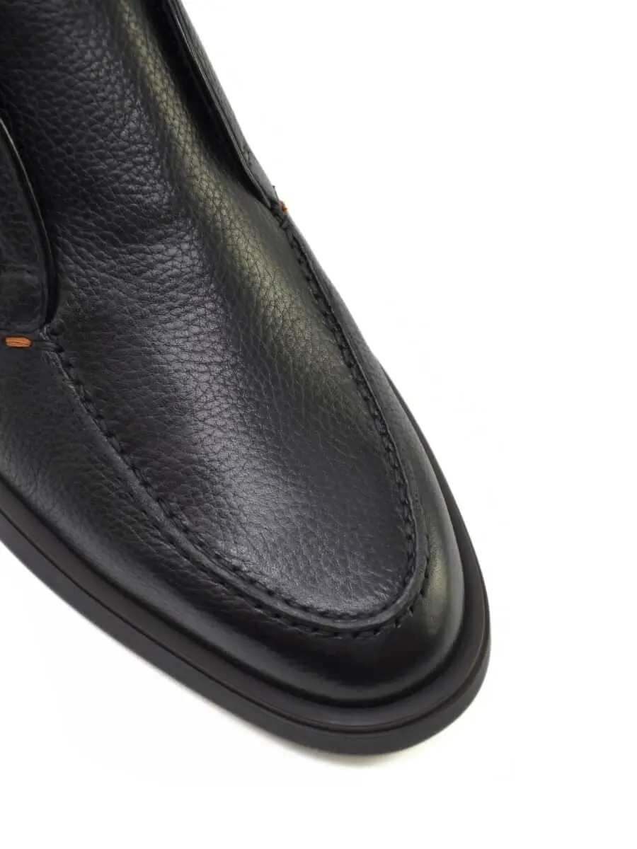 Полуботинки кожаные на меху