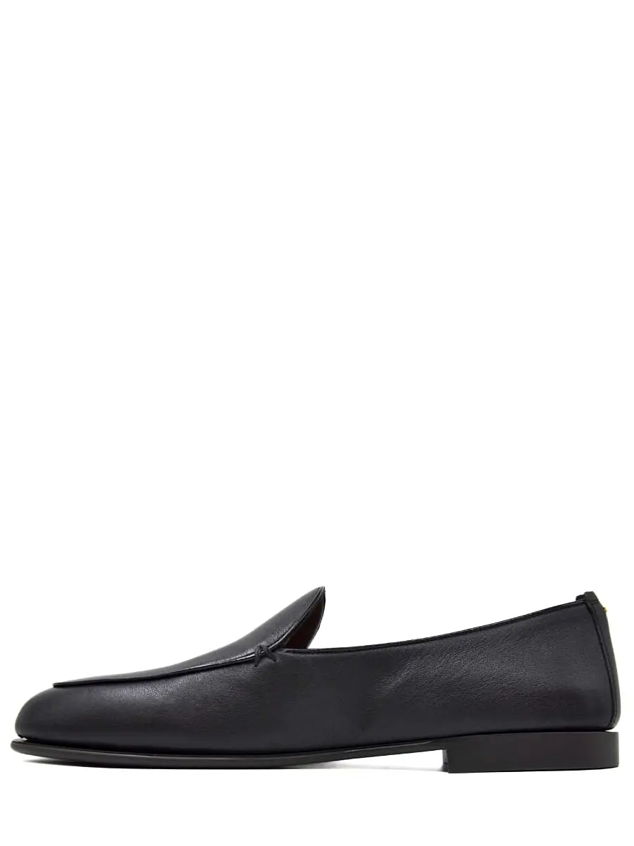 Лоферы кожаные