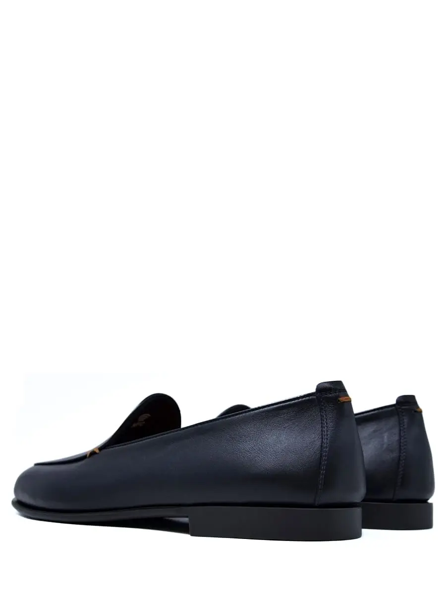 Лоферы кожаные