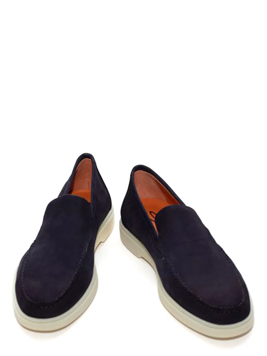 Лоферы замшевые