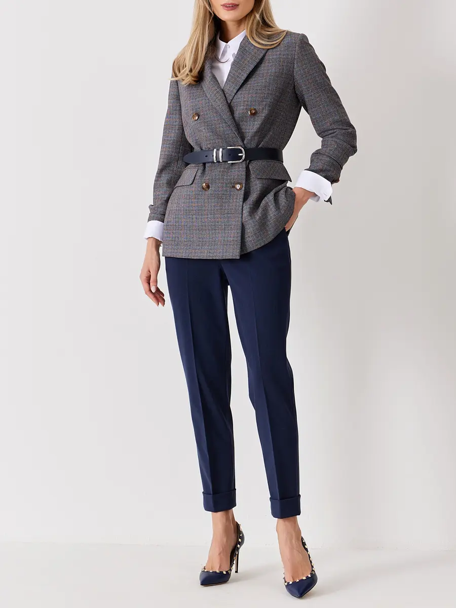 Брюки однотонные