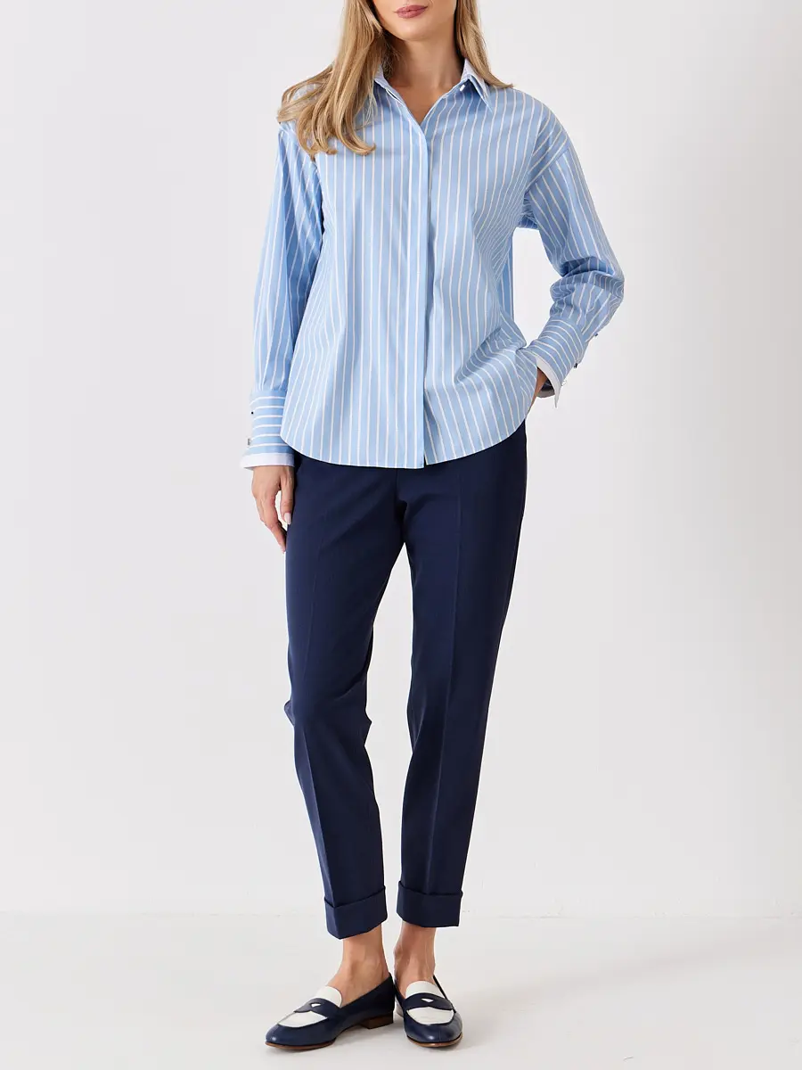 Брюки однотонные