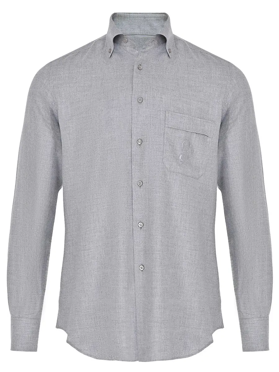 Рубашка однотонная