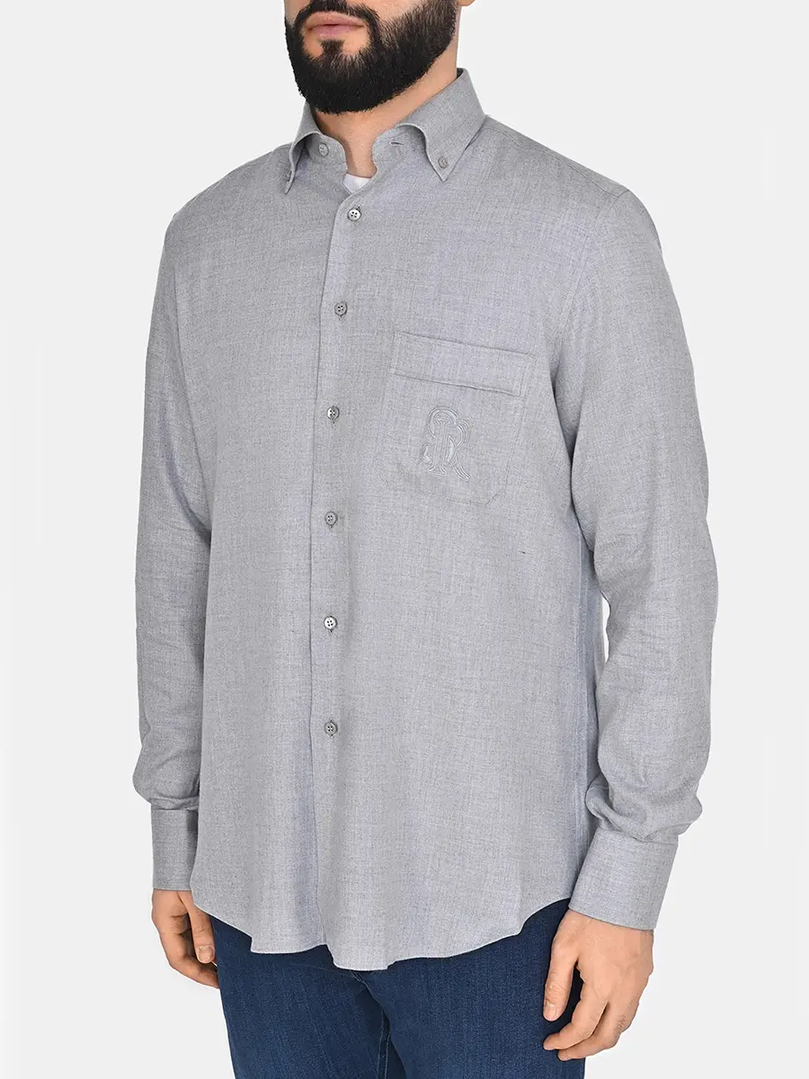 Рубашка однотонная