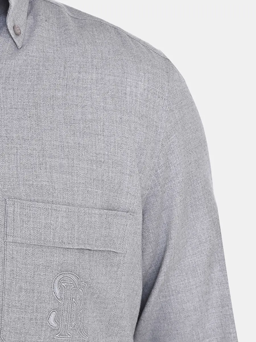 Рубашка однотонная