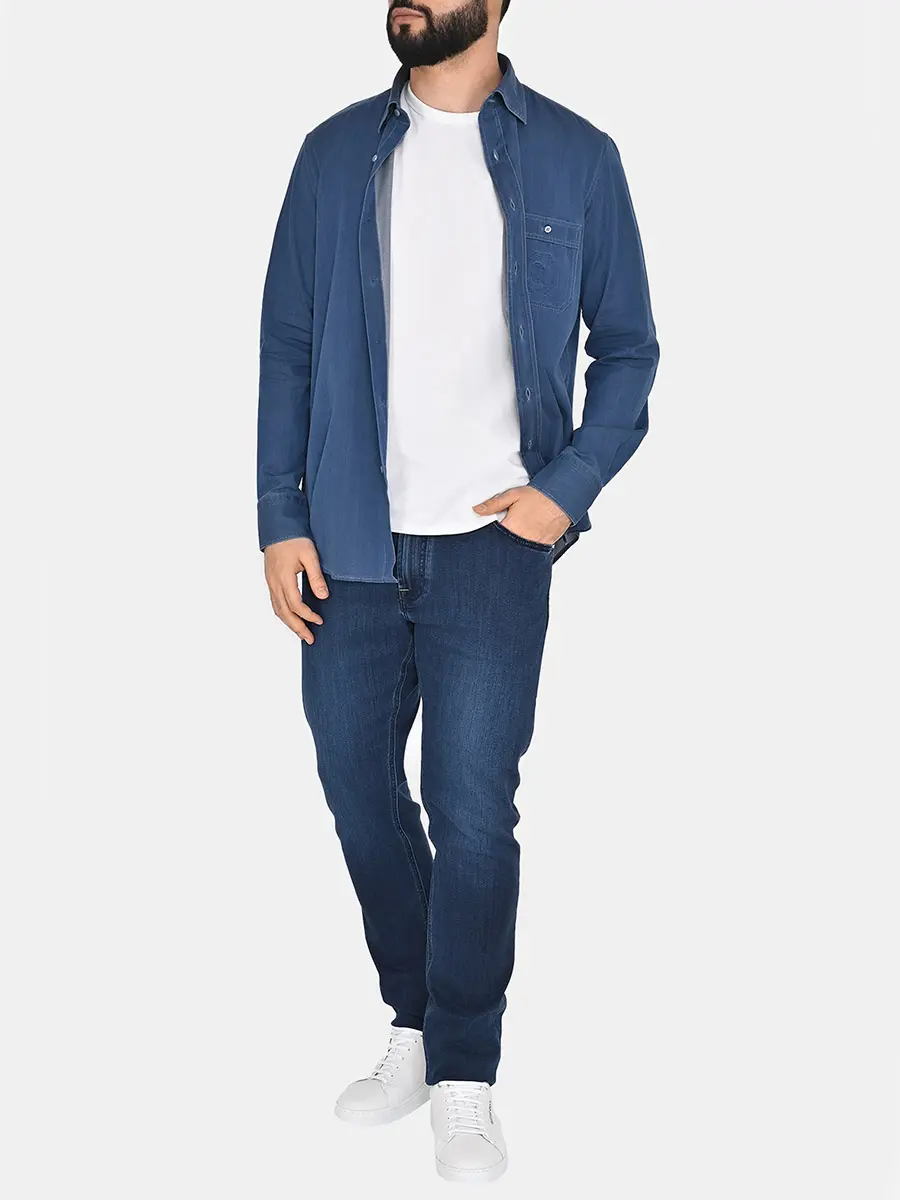Рубашка джинсовая