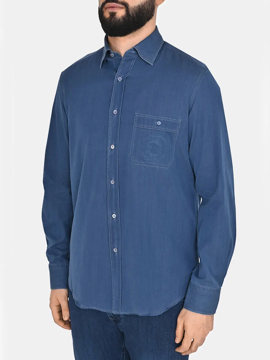 Рубашка джинсовая