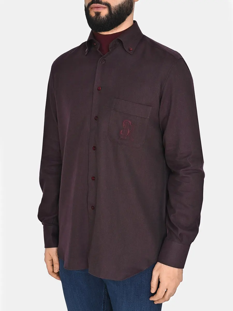 Рубашка однотонная