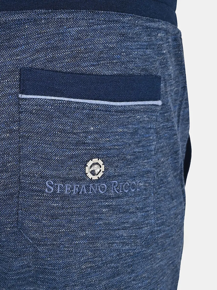 Брюки спортивные из шелка и льна