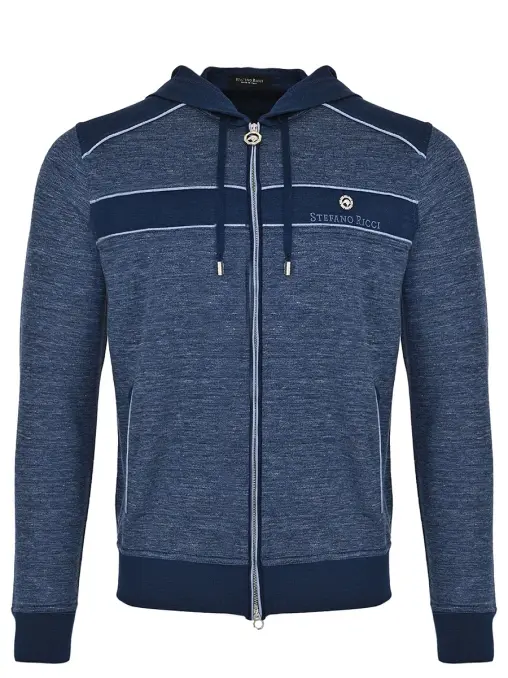 Толстовка из шелка и льна STEFANO RICCI