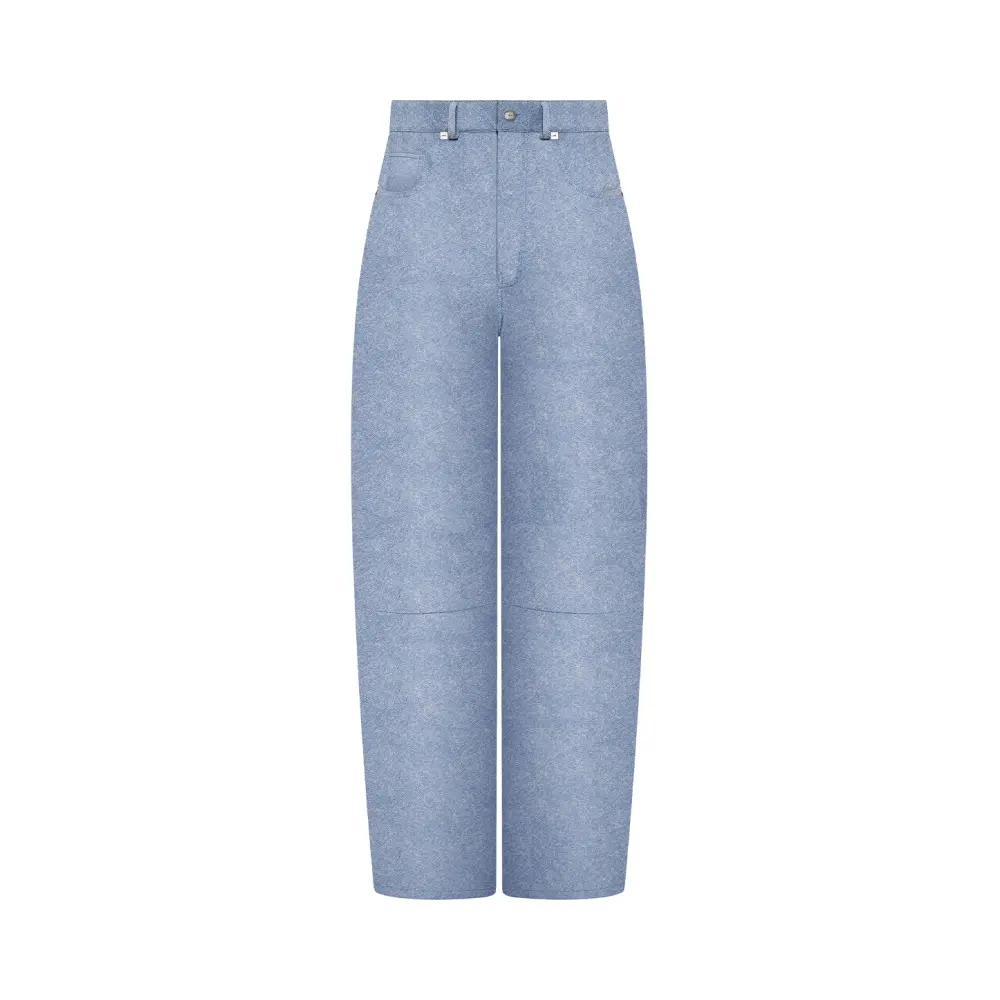 Джинсы Denim Leather Pants