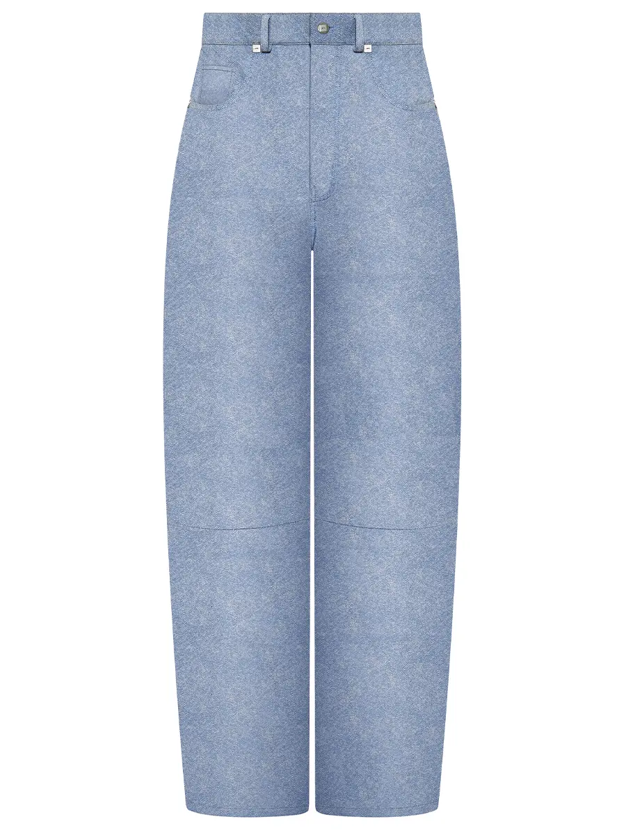 Джинсы Denim Leather Pants