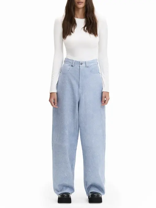 Джинсы Denim Leather Pants 495