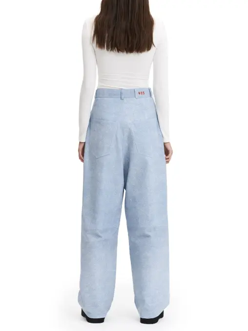 Джинсы Denim Leather Pants 495