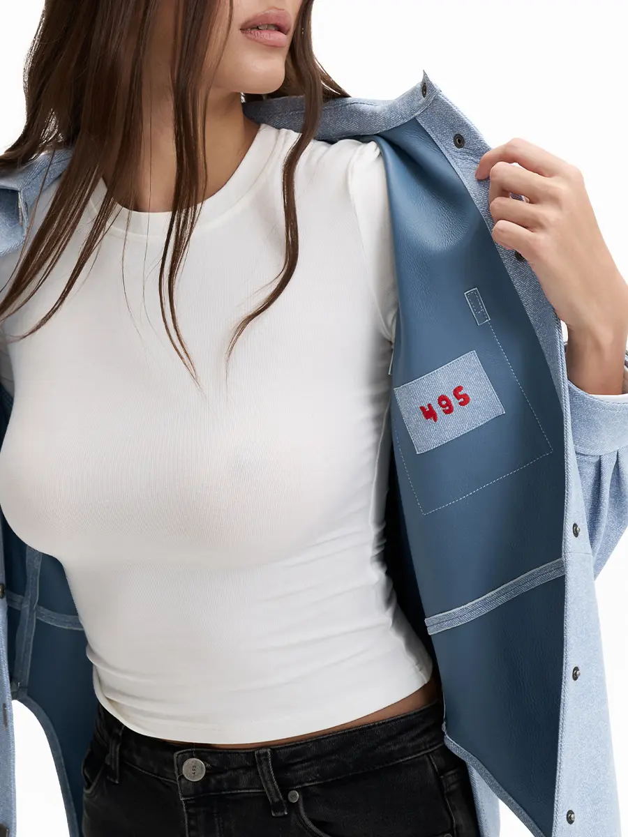 Рубашка кожаная