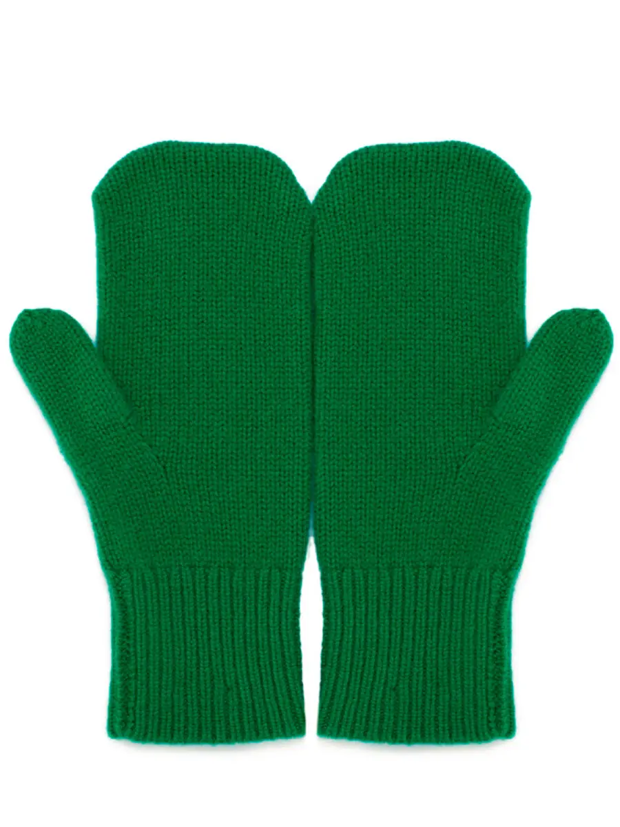 Варежки кашемировые Майская Зелень