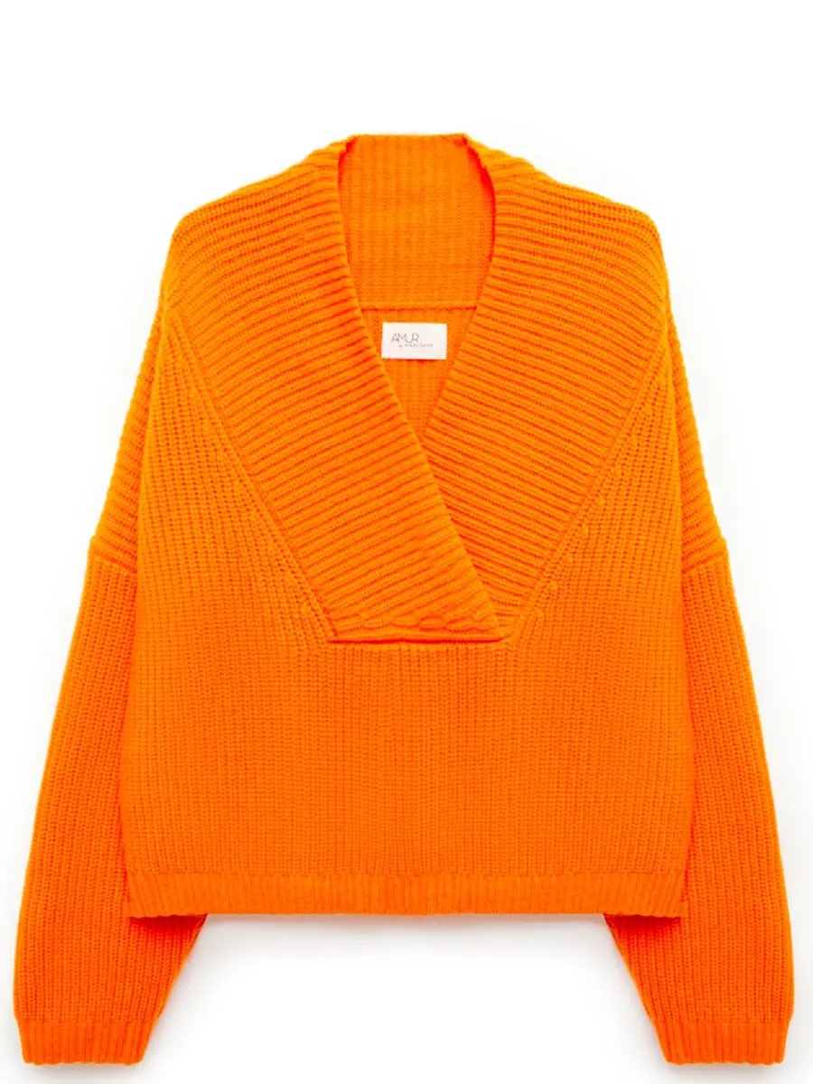 Свитер кашемировый Сочный Абрикос