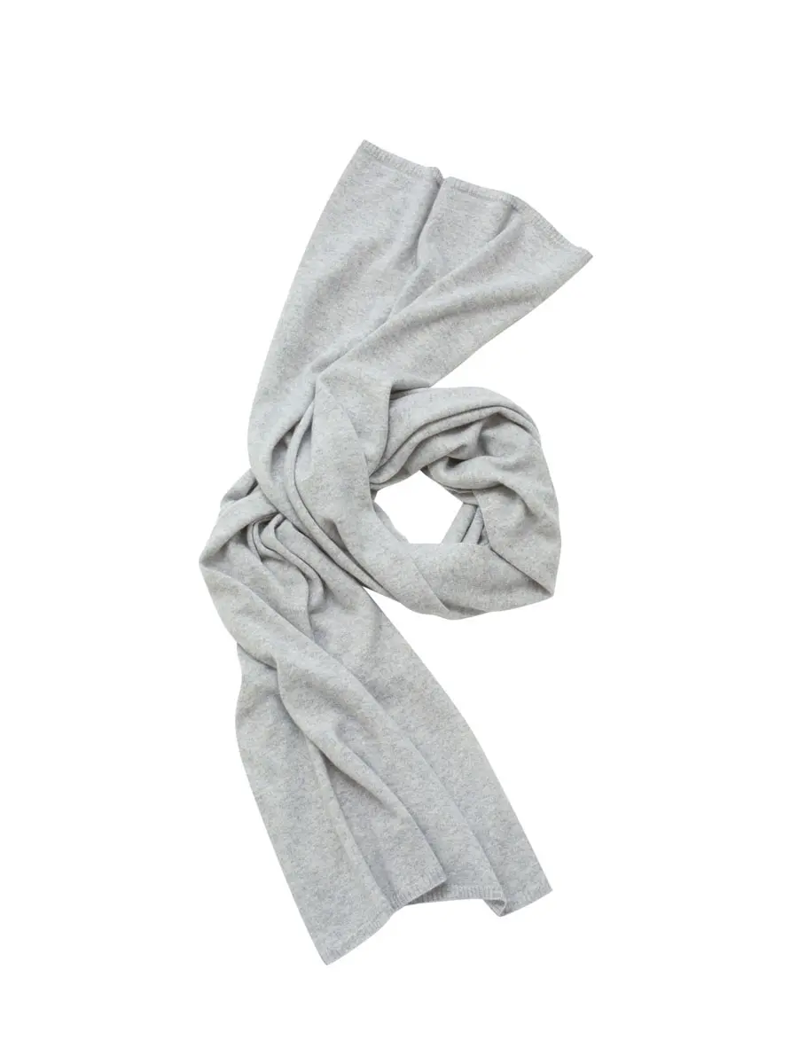 Палантин кашемировый Серебристый Туман