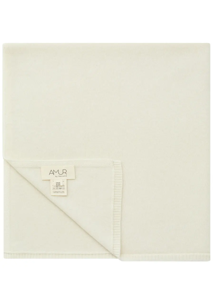 Палантин кашемировый Сливочный Пломбир