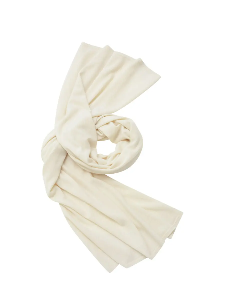 Палантин кашемировый Сливочный Пломбир