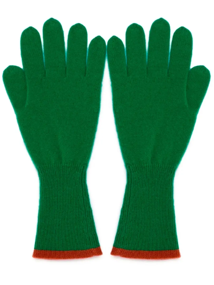 Перчатки кашемировые Майская Зелень